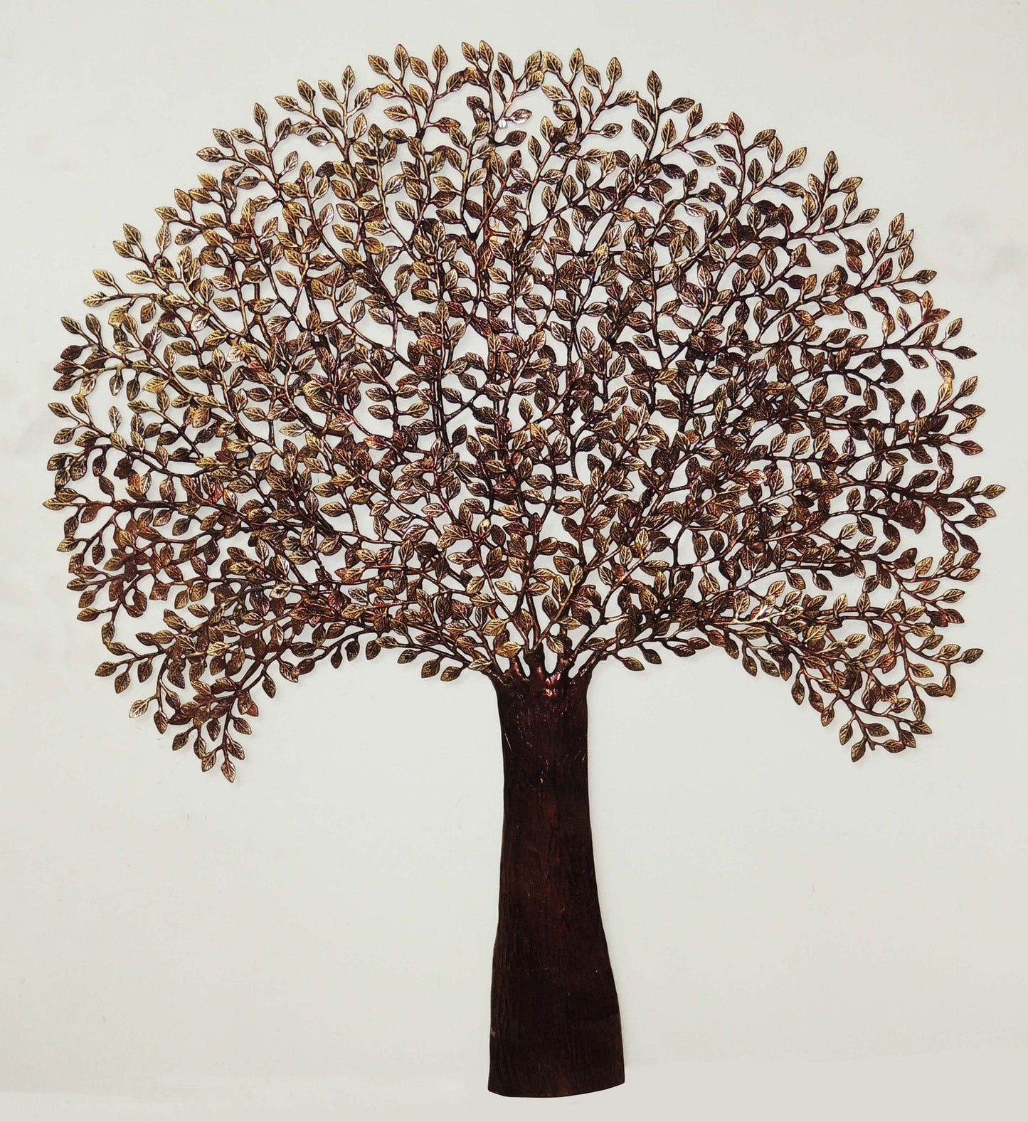 Brass Wall Hanging Tree Statue