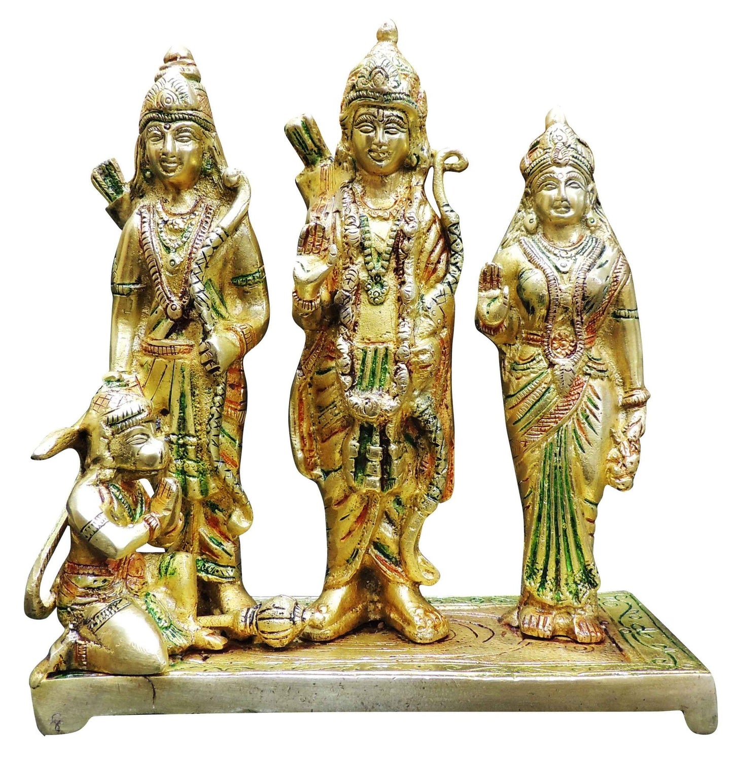 Brass Ram Darbar God Idol Statue