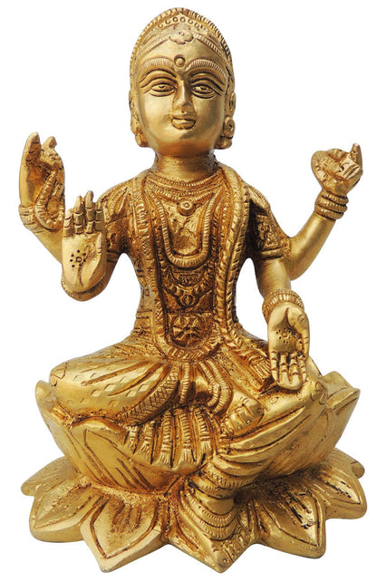 Brass Laxmi Ji Statue