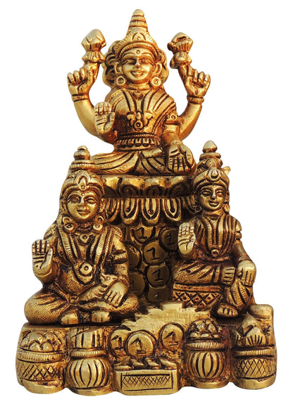 Brass Laxmi Kuber Statue