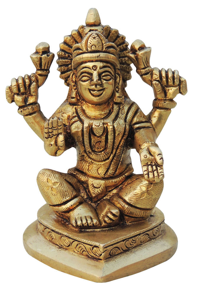 Goddess Brass Laxmi idol