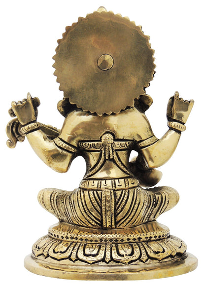 Brass Saraswati Ji Statue