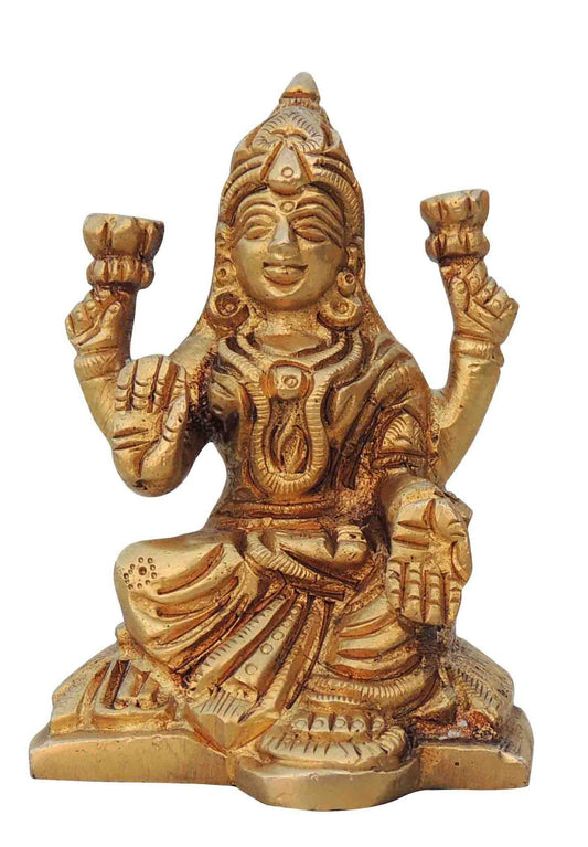 Brass Laxmi Goddess Idol Statue