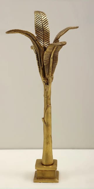 Brass Table Decor Banana Tree