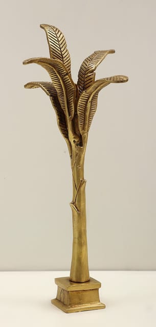 Brass Table Decor Banana Tree