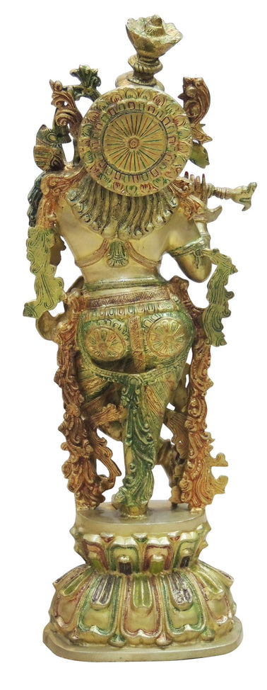 Brass Krishna Statue