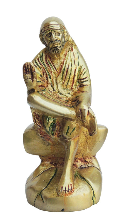 Brass Sai Baba God Idol Statue