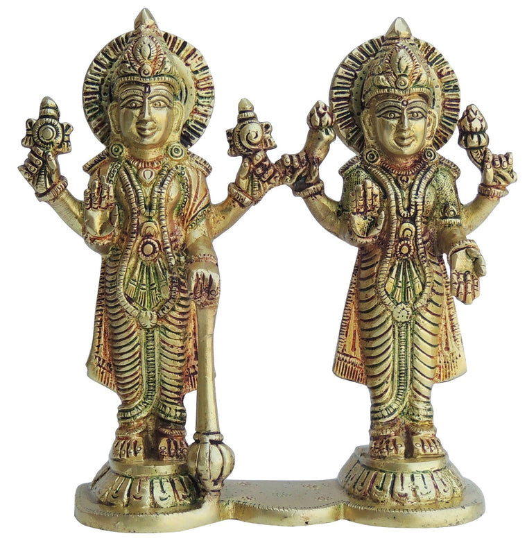 Brass Vishnu Laxmi ji Idol