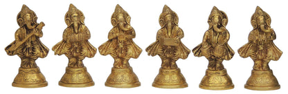 Brass Musical Ganesh 5 pcs set God Statue