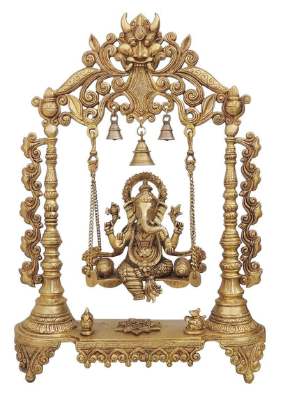 Brass Ganesh Ji God Idol Statue