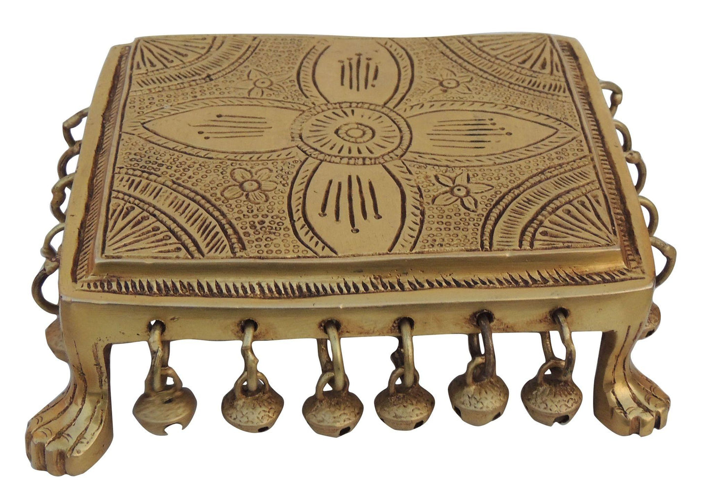 Brass Chowki | Brass Stool For God Idol