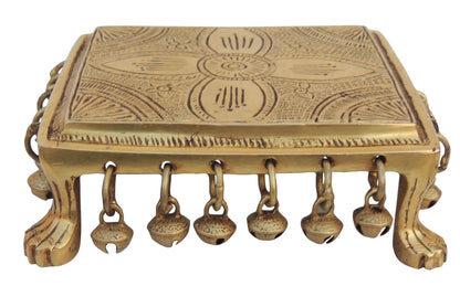 Brass Chowki | Brass Stool For God Idol