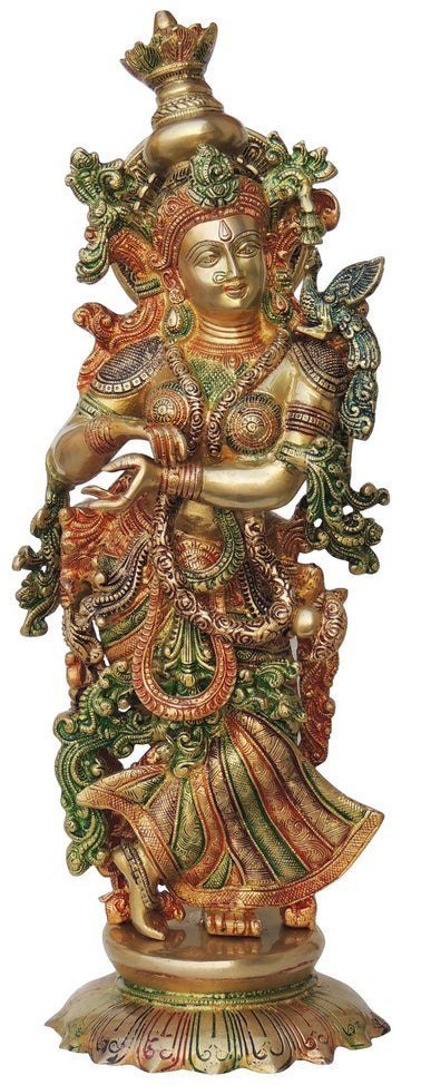 Brass Radha Statue