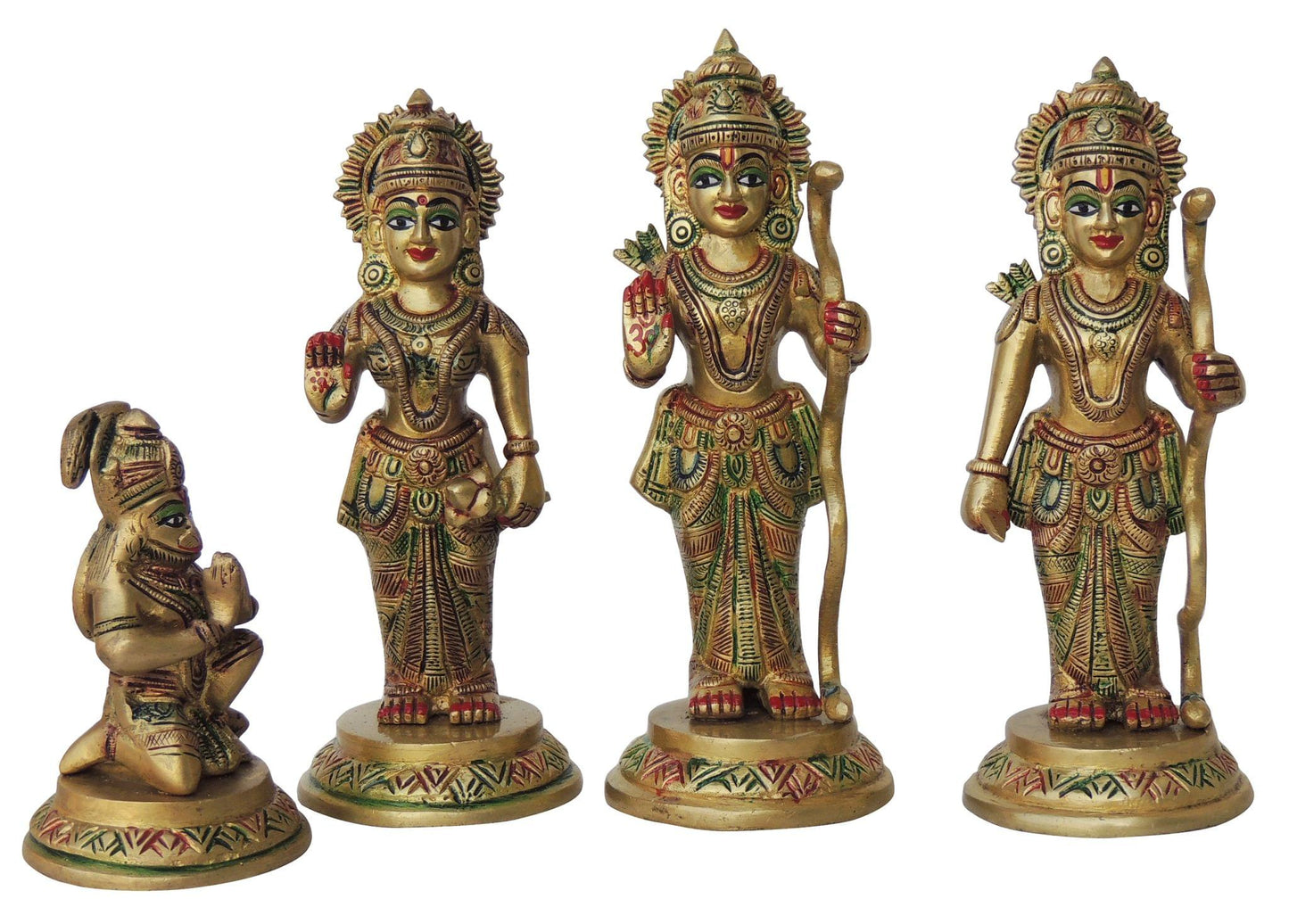 Brass Ram Darbar God Idol Statue