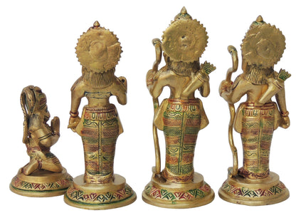 Brass Ram Darbar God Idol Statue