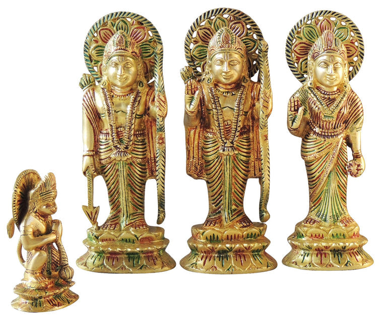 Brass Ram Darbar God Idol Statue