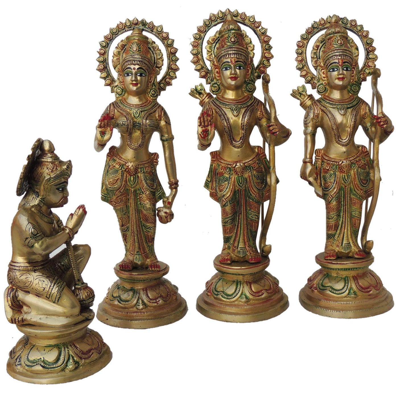 Brass Ram Darbar God Idol Statue