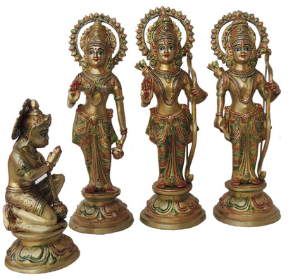 Brass Ram Darbar God Idol Statue