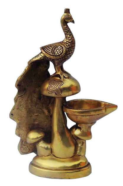 Brass Table Oil Lamp Deepak