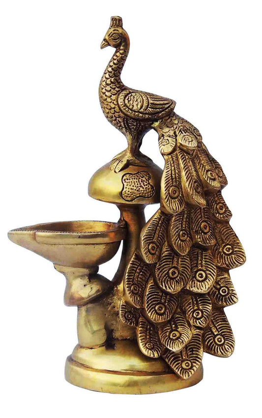 Brass Table Oil Lamp Deepak