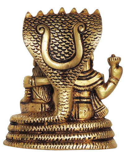 Brass Laxmi Vishnu God Idol Statue