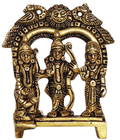 Brass Ram Darbar God Idol Statue