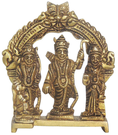 Brass Ram Darbar God Idol Statue