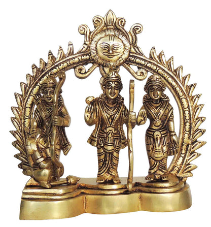 Brass Ram Darbar God Idol Statue