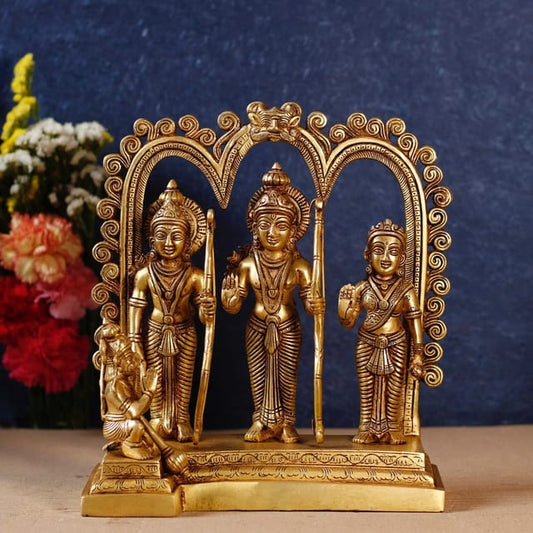 Brass Ram Darbar God Idol Statue