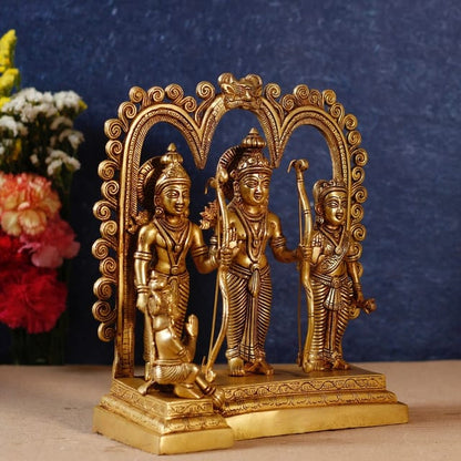 Brass Ram Darbar God Idol Statue