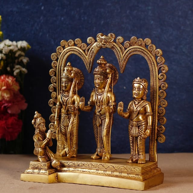 Brass Ram Darbar God Idol Statue