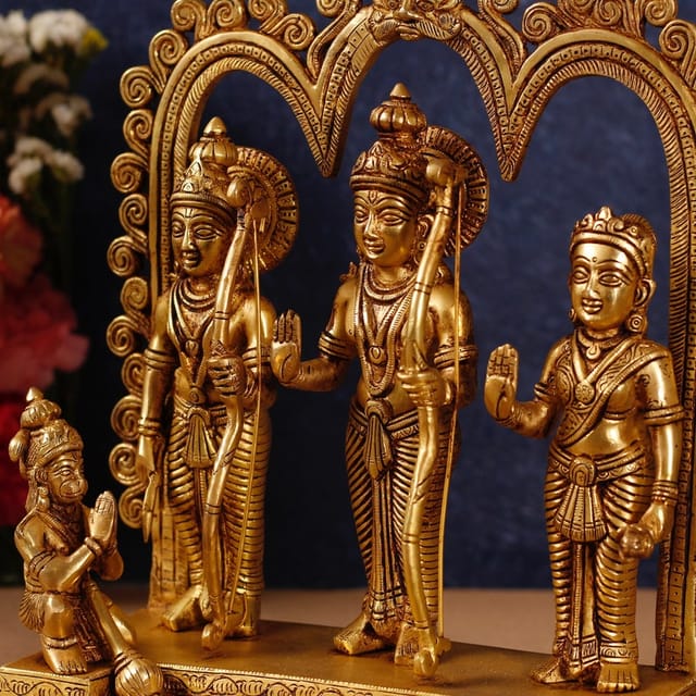 Brass Ram Darbar God Idol Statue