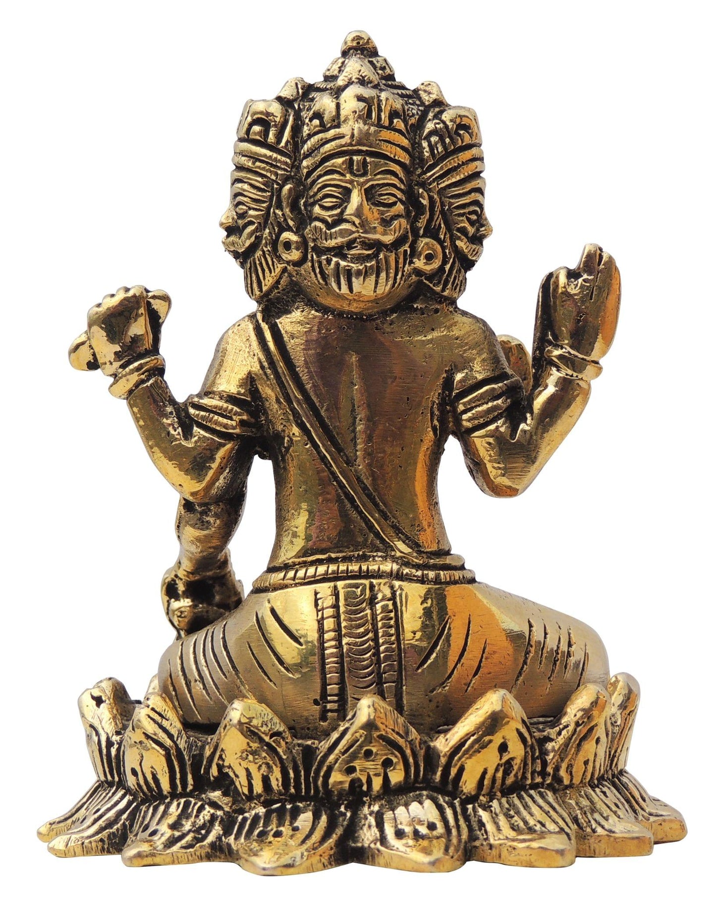 Brass Brahma Ji God Idol Statue