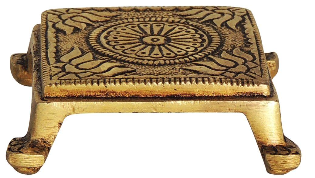 Brass Chowki | Brass Stool For Idols