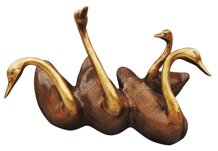 Brass Wall Hanging Duck Statue