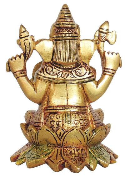 Brass Ganesh Ji God Idol Statue