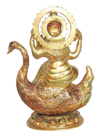 Brass Saraswati Idol Statue