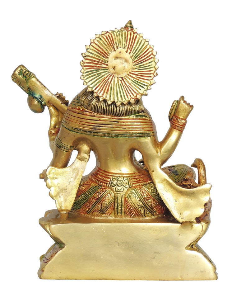 Brass Saraswati Ji Idol Statue