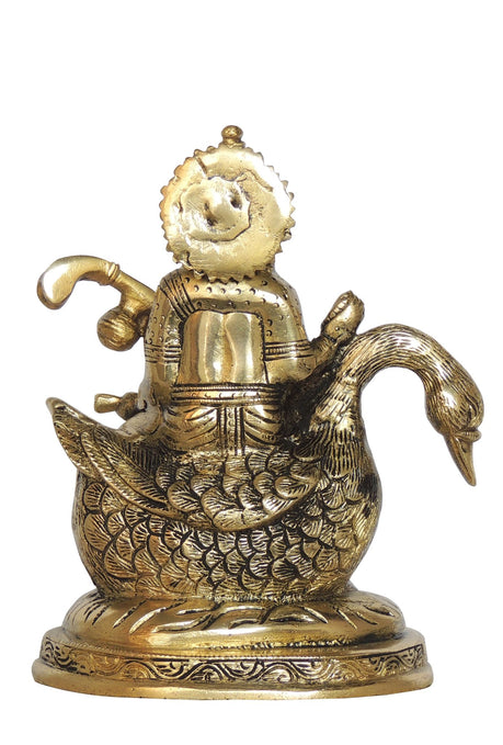 Brass Saraswati Ji Idol Statue