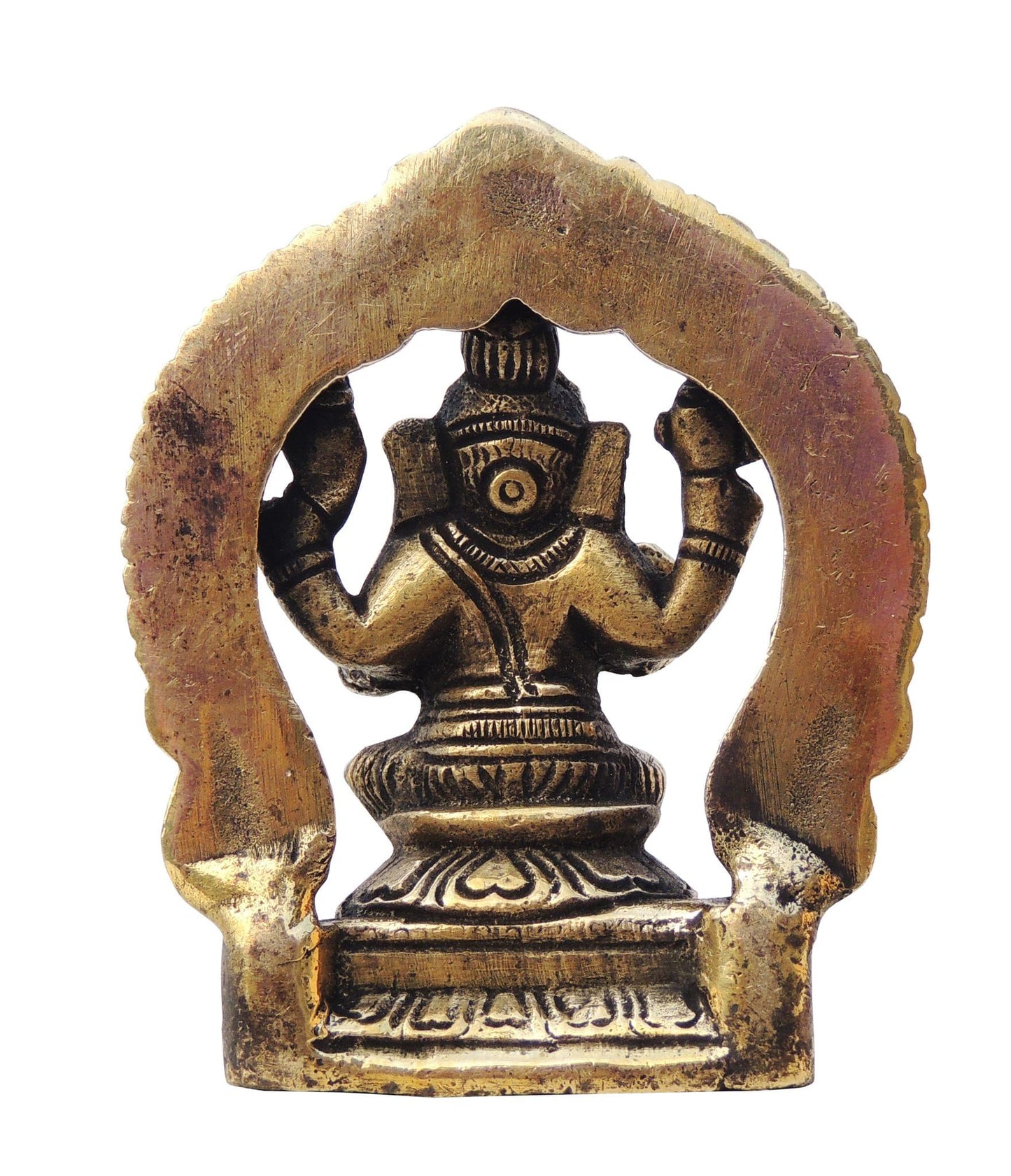 Brass Ganesh Circle God Idol Statue