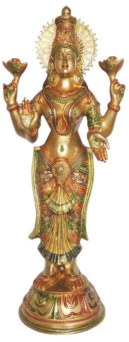 Brass Laxmi Ji Goddess Idol Statue