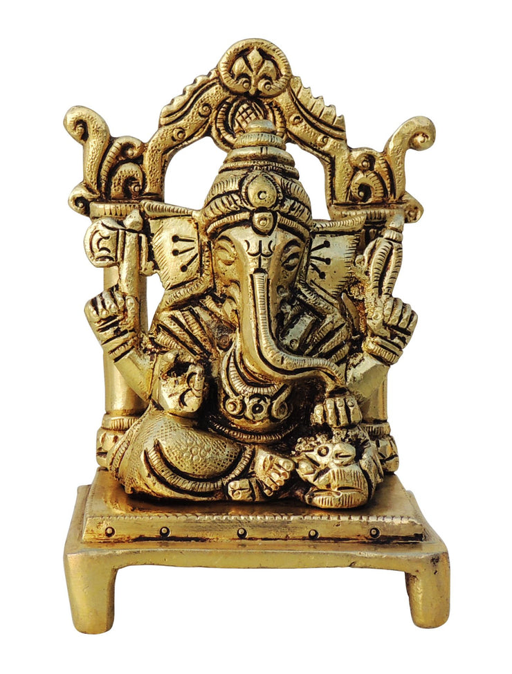 Brass Ganesh Ji God Idol Statue