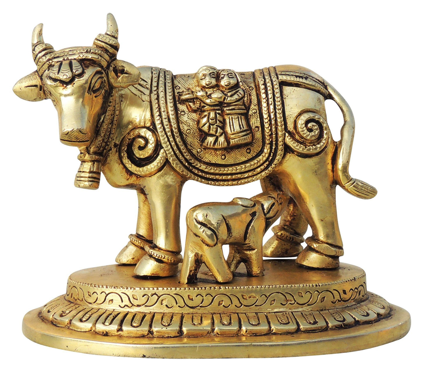 Brass Cow God Idol Statue