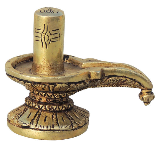 Brass Shivling God Idol Statue