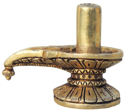 Brass Shivling God Idol Statue