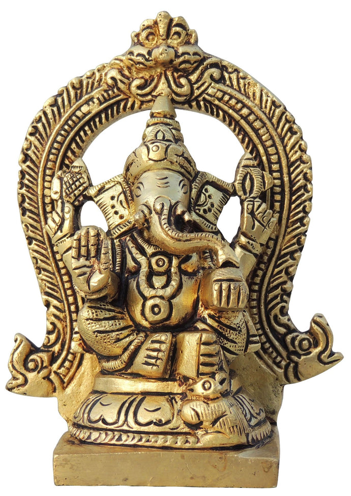 Brass Ganesh Ji God Idol Statue