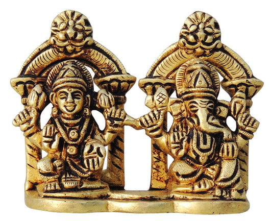 Brass Ganesh Laxmi Ji God Idol Statue