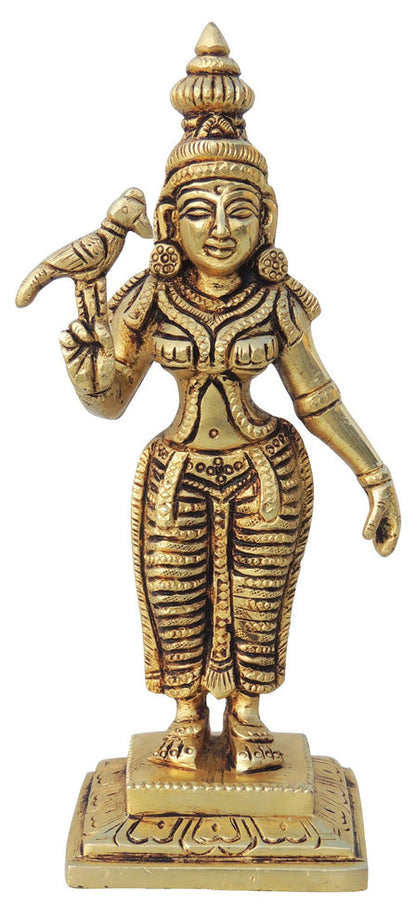 Brass Meenakshi Devi Idol Statue