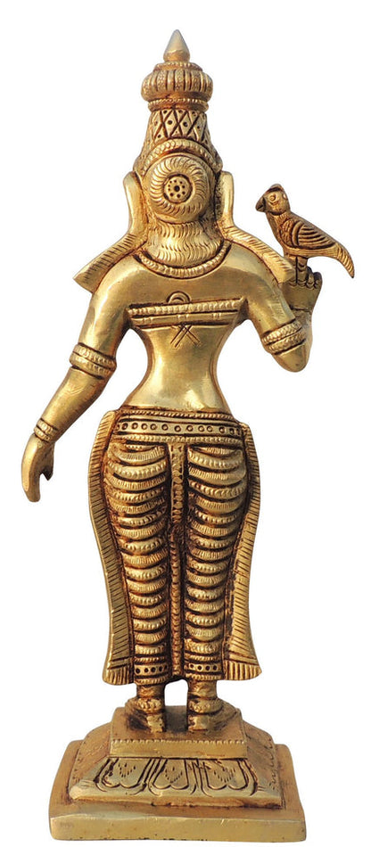 Brass Meenakshi Devi Idol Statue