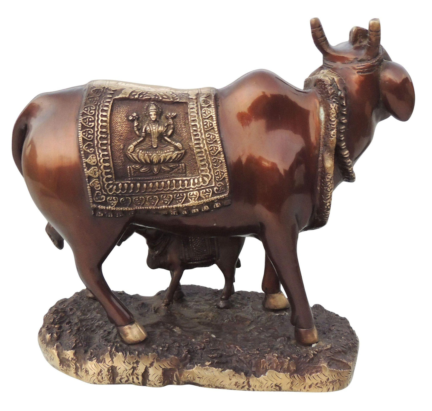 Brass Cow God Idol Statue 6.